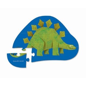 Crocodile Creek Mini puzzle - Stegosaurus (12 dílků)