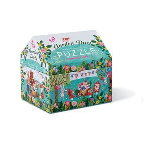 Crocodile Creek Mini puzzle truhla - Zahradní party (24 ks) / Mini puzzle chest - Garden Party (24 pc)