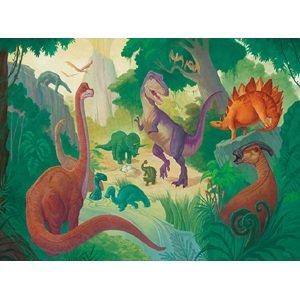 Crocodile Creek Puzzle a plakát Dinosauři - 100 ks