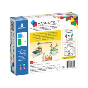 Valtech Magna Tiles - Rozšiřující set obdelníky a čtverce (8 ks) / Magna Tiles - Rectangles Expansion Set (8 pc)
