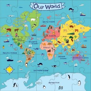 Mudpuppy Jumbo Puzzle/Our World (25 pcs)
