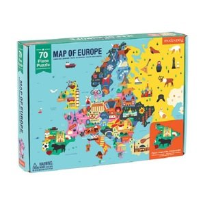 Mudpuppy Geography Puzzle - Mapa Evropy ( 70 ks) /Map of Europe