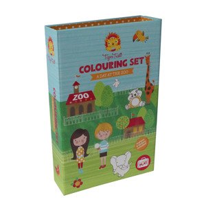 Tiger Tribe Colouring Set - A day at the ZOO