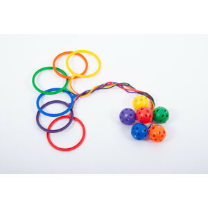 EDX Education Kotníkové hula hop - balení 6 ks / Ankle Hoops 6 Assorted Colours
