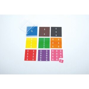 EDX Education Barevné zlomky čtverce (Fraction squares-printed)