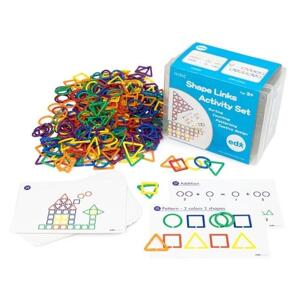 EDX Education Geometrické tvary - sada aktivit ( 360 ks) / Shape Link Activity Set (360 pc)