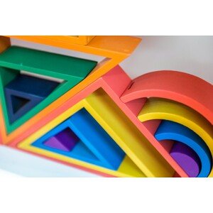 TickiT Duhový Architekt trojúhelník / Rainbow Architect Triangles