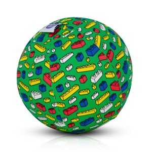 BubaBloon Buba Bloon - míč zelený s barevnýma kostkama