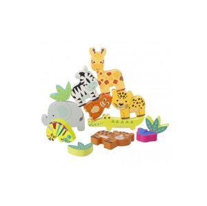 Orange Tree Toys Dřevěná zvířátka - z džungle / Stacking animals - Jungle