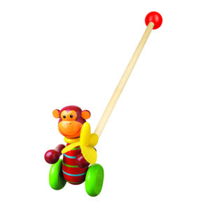 Orange Tree Toys Chodící opice / Push Along Monkey