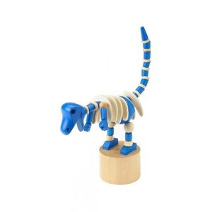 Orange Tree Toys Dřevěná mačkací figurka - modrý dinosaurus