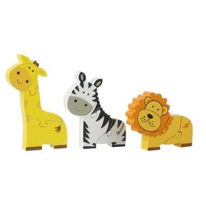Orange Tree Toys Dřevěné mini puzzle - Safari / Mini Puzzle Set - Safari