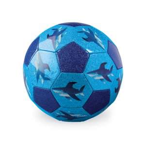 Crocodile Creek Fotbalový míč 18 cm - Třpytivý žraloci / Soccer Ball 18cm Glitter Shark City