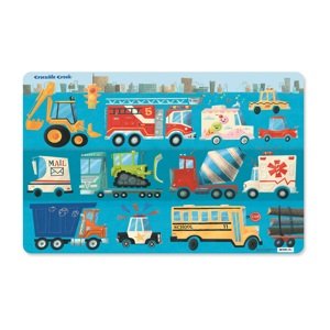 Crocodile Creek Prostírání - Auta (1ks) / Placemats - Busy Vehicles (1pc)