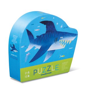 Crocodile Creek Mini puzzle - žralok - 12 ks / 12 pc Mini Puzzle / Shark