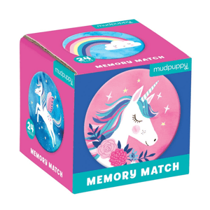 Mudpuppy Pexeso - Kouzlo jednorožce (24 ks) / Mini Memory Game Unicorns (24 pc)