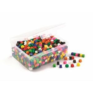 EDX Education Spojovatelné kostky o hraně 1 cm/ 1cm Interlocking Cubes (1000)