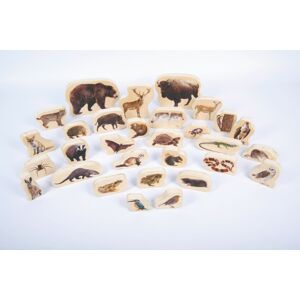 TickiT Dřevěná divoká zvířátka / Wooden wild animals