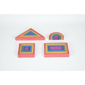 TickiT Duhový Architekt Set (4 tvary) / Rainbow Architect Set