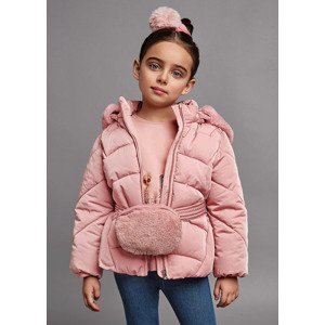 Zimní bunda s kožešinovou ledvinkou světle růžová MINI Mayoral velikost: 92