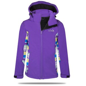 Dívčí softshellová bunda - NEVEREST 42612C , fialová Barva: Fialová, Velikost: 122