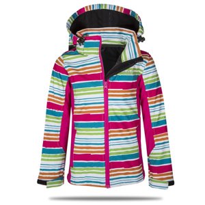 Dívčí softshellová bunda - NEVEREST 42612C, růžový pruh Barva: Mix barev, Velikost: 116