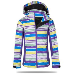 Dívčí softshellová bunda - NEVEREST 42612C, fialový pruh Barva: Fialová, Velikost: 110