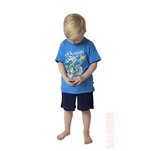 Chlapecké pyžamo - CALVI 18-184, modrá Barva: Modrá, Velikost: 100