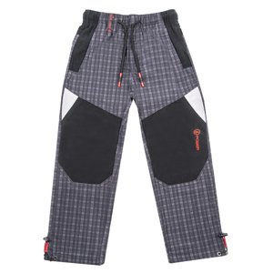 Chlapecké outdoorové kalhoty - GRACE B-84265, šedá/ červená aplikace Barva: Šedá, Velikost: 122