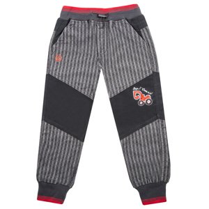 Chlapecké outdoorové kalhoty - GRACE B-84271, šedá/ červený pas Barva: Šedá, Velikost: 86
