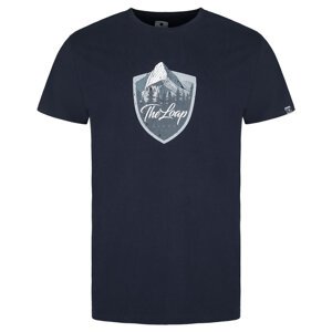 Pánské triko - LOAP Alesh, tmavě modrá Barva: Modrá tmavě, Velikost: M