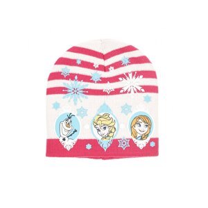 Frozen - licence Dívčí zimní čepice - Frozen PH4193, smetanová Barva: Smetanová, Velikost: velikost 54