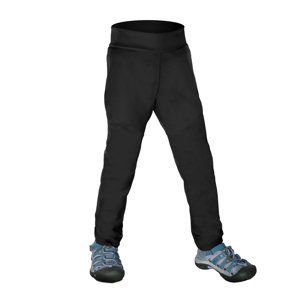 Dívčí softshellové kalhoty bez zateplení - Unuo pružné Sporty, černá Barva: Černá, Velikost: 98-104