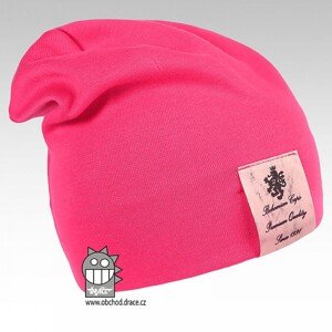 Bavlněná čepice Dráče - Pastels 09, růžová neon Barva: Růžová, Velikost: 52-54