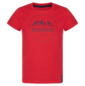 Chlapecké triko - LOAP Boofil, červená Barva: Červená, Velikost: 110-116