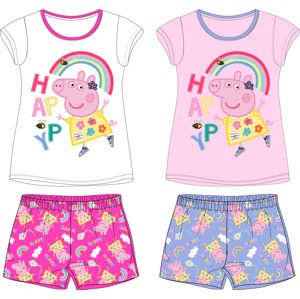 Prasátko Pepa - licence Dívčí letní pyžamo - Prasátko Peppa 5204928, světle růžová/ fialková Barva: Růžová, Velikost: 92