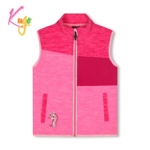 Dívčí flísová vesta- KUGO FM8789, růžová Barva: Růžová, Velikost: 98