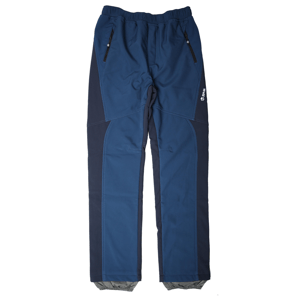 Chlapecké softshellové kalhoty, zateplené - Wolf B2298, tmavě modrá/ petrol Barva: Modrá, Velikost: 170