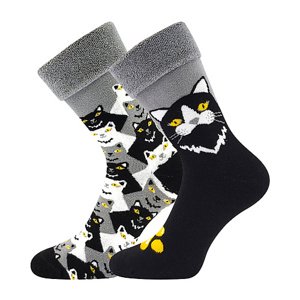 Dámské ponožky Lonka - Líza, kočky Barva: Mix barev, Velikost: 39-42