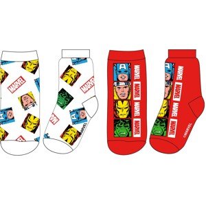 Avangers - licence Chlapecké ponožky - Avengers 5234406, bílá / červená Barva: Mix barev, Velikost: 23-26