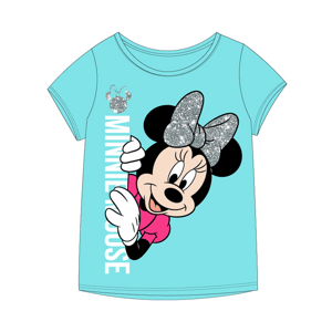 Minnie Mouse - licence Dívčí tričko - Minnie Mouse 52029490KOM, světle modrá Barva: Modrá světle, Velikost: 122