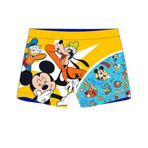 Mickey Mouse - licence Chlapecké koupací boxerky - Mickey Mouse 5244A406, žlutá / modrá Barva: Žlutá, Velikost: 98-104
