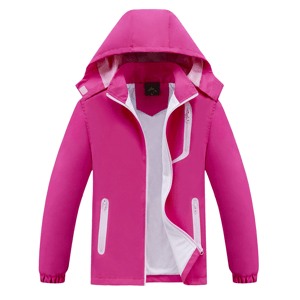 Dívčí jarní, podzimní bunda - KUGO B2868, růžová Barva: Růžová, Velikost: 98