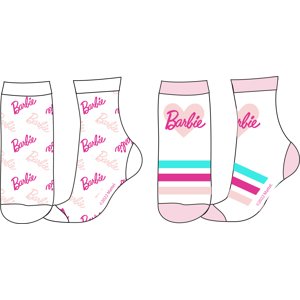 Barbie- licence Dívčí ponožky - Barbie 5234323, bílá Barva: Bílá, Velikost: 27-30