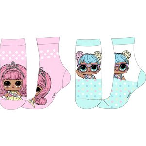 LOL. Surprise- licence Dívčí ponožky - LOL.Surprise 5234315, růžová / mentolová Barva: Mix barev, Velikost: 27-30