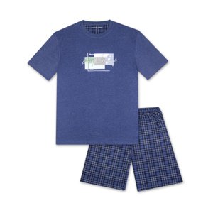 Pánské pyžamo - Wolf S2475A, modrá Barva: Modrá, Velikost: XL
