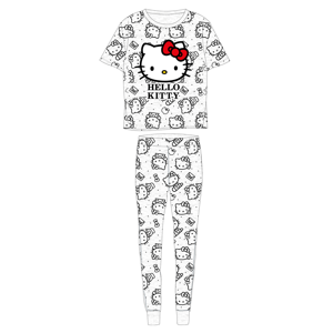Hello Kitty - licence Dámské pyžamo - Hello Kitty 53042418, šedá Barva: Šedá, Velikost: L