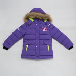 Dívčí zimní bunda - Wolf B2868, fialová Barva: Fialová, Velikost: 140