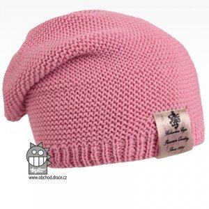 Pletená čepice Dráče - Colors 04, růžová Barva: Růžová, Velikost: 48-50