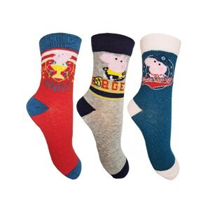 Prasátko Pepa - licence Chlapecké ponožky - Prasátko Peppa EV0619, vzor 2 Barva: Mix barev, Velikost: 27-30